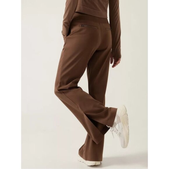 Athleta Size Small Venice Flare Pant Mahogany Brown - Picture 2 of 10